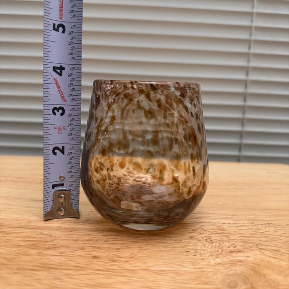 Amber speckled Candle Votives - Picture 3 of 4